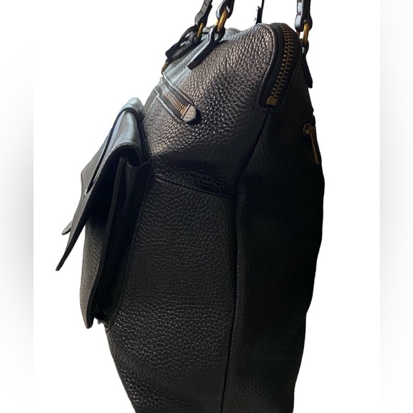 Fossil Kinley Cowhide Black Pebbled Leather Shopper Bag - Picture 5 of 16